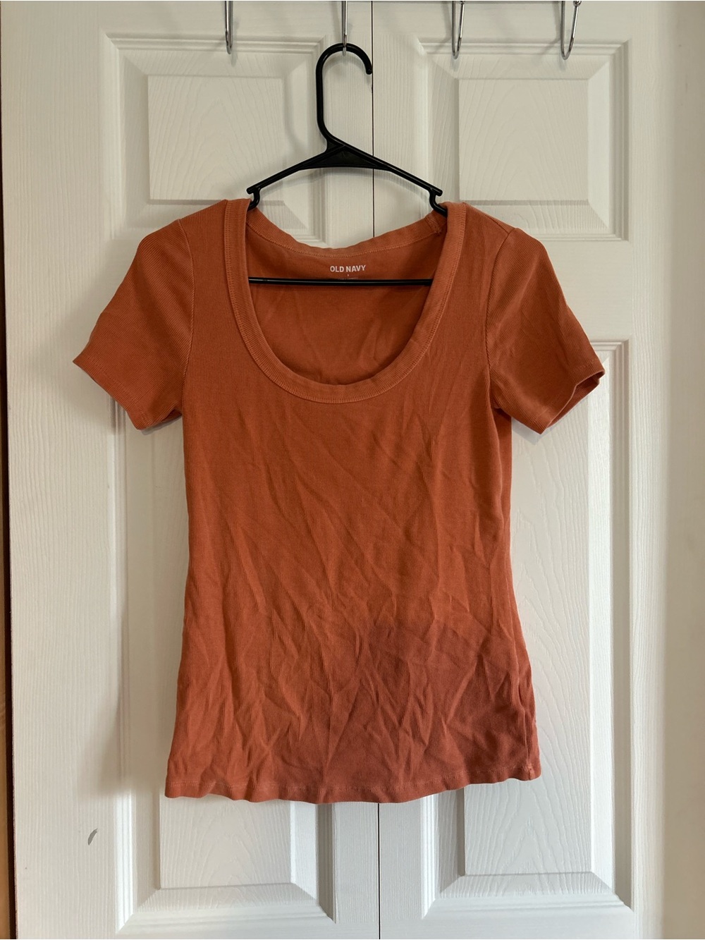 Old Navy Scoop Neck Short Sleeve Top - Rust